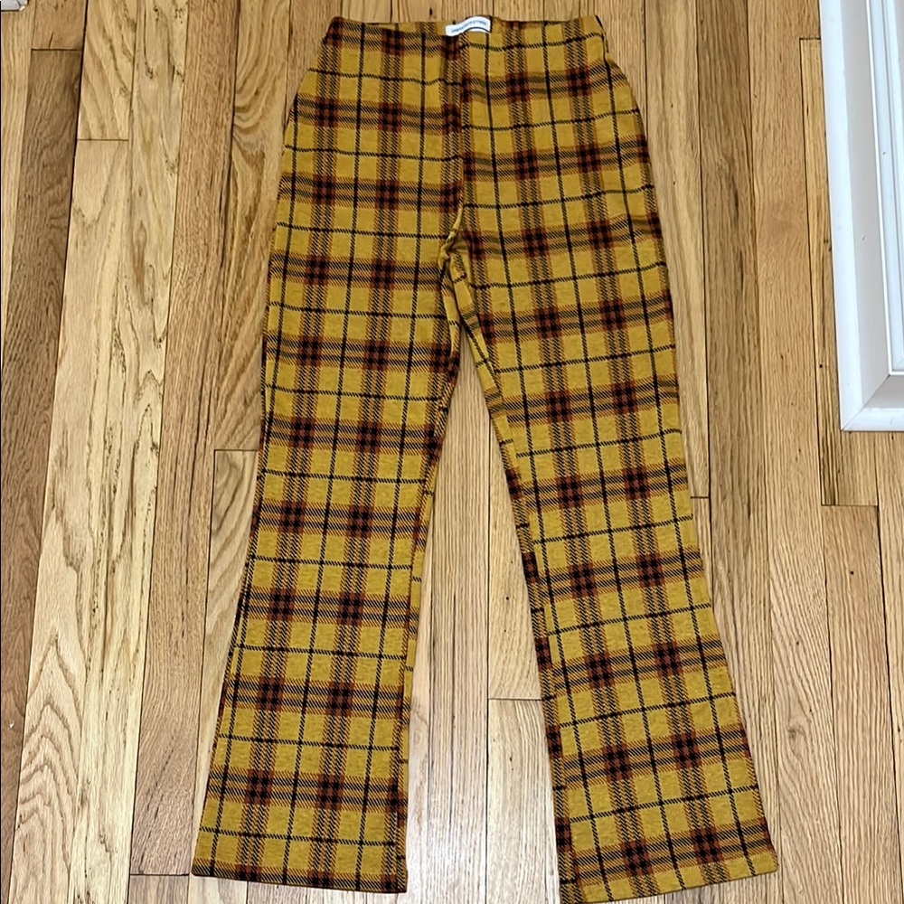 Urban outfitters wide leg plaid pants